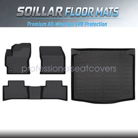 P2.tpejd35.h Soillar Floor Mats Liner And Cargo Trunk Fits 2022-2024 Toyota Corolla Cross Fwd 3d