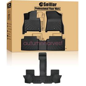 P2.tpejd353.h Soillar Floor Mats Liner Tpe 3d Model All Weather For 2024 2025 Hyundai Santa Fe Hybrid