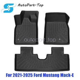 P2.tpejd358.h Soillar Tpe Floor Mats Liner Fits 2021-2025 Ford Mustang Mack-e Waterproof Anti-slip Set