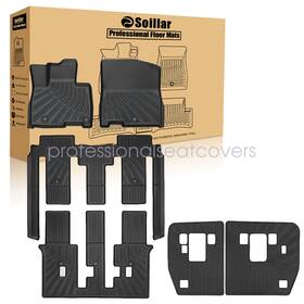 P2.tpejd362.h Soillar Fits 2022-2025 Kia Carnival Mpv 8 Seats Tpe Floor Mats And Trunk Cargo Liners 6pcs