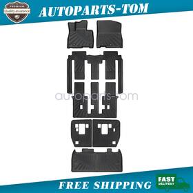 P2.tpejd363.h Soillar 7x Tpe Floor Mats And Trunk Cargo For Kia Carnival Mpv 8 Seats 2022-2025 Liner New
