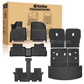 P2.tpejd366.h Soillar For 2020-2025 Kia Telluride Tpe Floor Mats And Trunk Cargo Liners Backrest