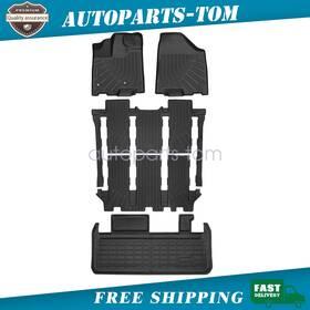 P2.tpejd368.h Soillar 5x Tpe 3d Floor Mats And Trunk Cargo For Toyota Sienna 7 Seat 2013-2020 Liner Set