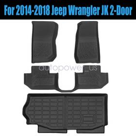 P2.tpejd386.h Soillar 3d Front And Rear Floor Mats Liner For 2014-2018 Jeep Wrangler Jk Body 2-door Tpe P2.tpejd386.h Soillar 3d Front And Rear Floor Mats Liner For 2014-2018 Jeep Wrangler Jk Body 2-door Tpe