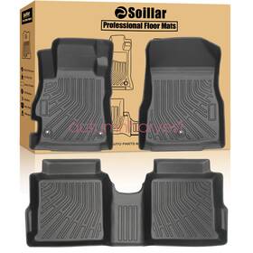 P2.tpejd391.h Soillar Car Tpe Floor Mats Liners All-weather Black 3pcs For 2020-2025 Nissan Versa New