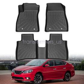 P2.tpejd392.h Soillar Tpe 3d Model Floor Mats Liners 3pcs For 2014-2019 Nissan Sentra All-weather New