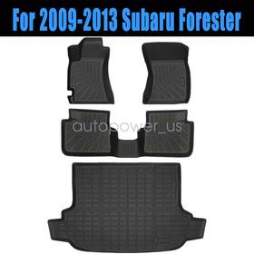 P2.tpejd584.h Soillar P2.tpejd395.h Tpe Floor Mats And Trunk Cargo Liner Waterproof 3d For 2009-2013 Subaru Forester