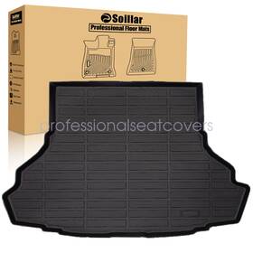P2.tpejd411.h Soillar For 2015-2023 Ford Mustang Cargo Trunk Liner Floor Mat 3d Tpe All Weather Black