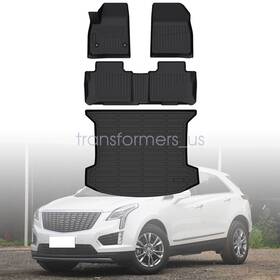P2.tpejd132.h Soillar P2.tpejd417.h Tpe 1st And 2nd 3rd Floor Mats Trunk Cargo Liners For 2017-2025 Cadillac Xt5