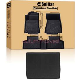 P2.tpejd580.h Soillar P2.tpejd46.h Tpe Floor Mats Liners Trunk Cargo Liner Fits 2020-2025 Mercedes-benz Glb Class