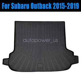 P2.tpejd480.h Soillar Tpe All-weather 3d Trunk Cargo Liner Bed Mat For 2015-2019 Subaru Outback Black