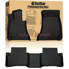 P2.tpejd51.h Soillar Floor Mats Liner For 2013 - 2016 Mercedes-benz E-class Sedan All Weather Black