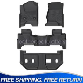 P2.tpejd511.h Soillar 3d Tpe Floor Mats Liner Fits 2015-2020 Chevy Suburban Gmc Yukon Xl Bucket Seats