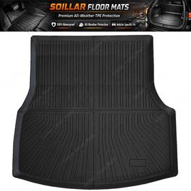 P2.tpejd517.h Soillar Tpe Rear Cargo Trunk Liner Full Cover For 2023-2024 Genesis G80 Anti-slip Black