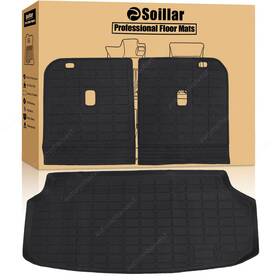 Soillar P2.tpejd541.h Backrest Mats And Trunk Cargo Liner Full Cover For 2024 2025 Kia Ev9 Tpe 4-door