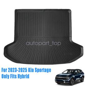P2.tpejd546.h Soillar 3d Tpe Trunk Cargo Liner Floor Mat Black For 2023 2024 2025 Kia Sportage Hybrid