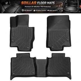 P2.tpejd563.h Soillar Tpe 1st And 2nd Floor Mats Liner For 2021-2024 Mercedes-benz Gle Class Coupe Only