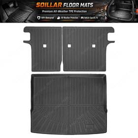 Soillar P2.tpejd565.h For 2025 Nissan Kicks Tpe 3d Backrest Mats And Trunk Cargo Liners 3pcs All Weather