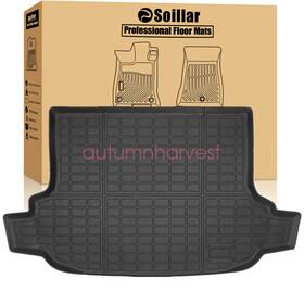 P2.tpejd584.h Soillar Tpe Rear Cargo Trunk Liner 3d Floor Mat For 2009-2013 Subaru Forester Waterproof