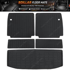 P2.tpejd595.h Soillar Fits 2022-2025 Mitsubishi Outlander Tpe Backrest Mats Trunk Cargo Liner 4-door