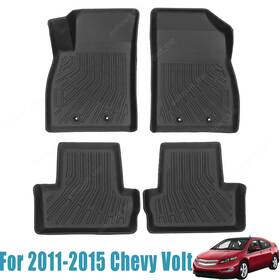 P2.tpejd625.h Soillar Front And Rear Floor Mats Liner Set For 2011-2015 Chevy Volt Tpe Replacement 3d