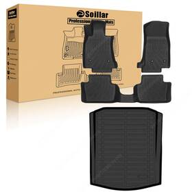 Soillar P2.tpejd627.h P2.tpejd407.h Tpe Floor Mats-trunk Cargo Liner For 2020-2025 Cadillac Ct4 Waterproof 4-door