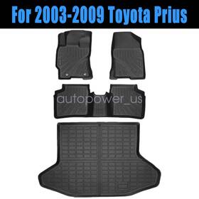 P2.tpejd455.h Soillar P2.tpejd63.h Tpe Floor Mats And Trunk Cargo Liner Waterproof 3d For 2003-2009 Toyota Prius New