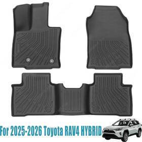 P2.tpejd632.h Soillar Front And Rear Floor Mats Liner For 2025 2026 Toyota Rav4 Hybrid Tpe Waterproof