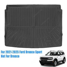 Soillar P2.tpejd647.h 3d Tpe Trunk Mat Cargo Liner Black For 2021-2025 Ford Bronco Sport All Weather