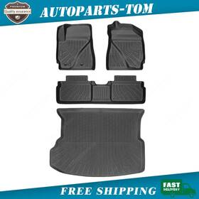 Soillar P2.tpejd648.h For 2008-2012 Ford Escape Tpe All-weather Floor Mats Liners And Trunk Cargo Liner