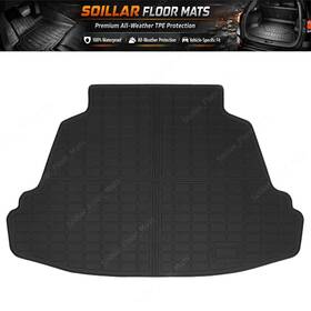 Soillar P2.tpejd658.h 2003-2008 For Toyota Corolla Sedan Cargo Trunk Liner Cover Floor Mat Tpe Black