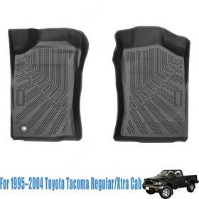Soillar P2.tpejd661.h Floor Mats Liner Fits 1995 2004 Toyota Tacoma Regular/xtra Cab 1st Row Tpe 2pcs