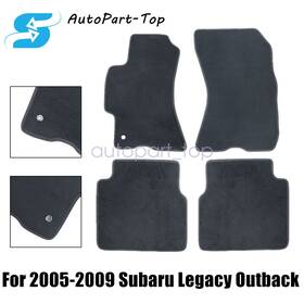 Z2.ahjd01.h Soillar Replacement Black Velour Floor Mats Carpet For 2005-09 Subaru Legacy And Outback