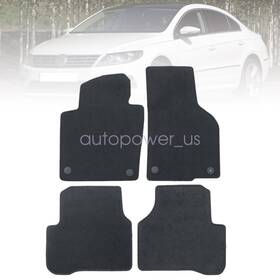 Z2.ccjd01.h Soillar Fits 2006-2017 Volkswagen Passat Cc Replacement Floor Mats Carpet Velour Black