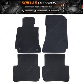 Z2.cjjd01.h Soillar Front And Rear Floor Mats Carpet For 2007-2014 Mercedes Benz C-class W204 Velour