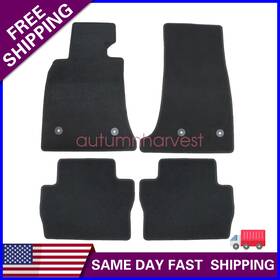 Z2.ct4jd01.h Soillar 4pcs For Cadillac Ct4 2021-2026 Front And 2nd Floor Mats Carpet Velour Black New