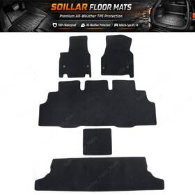 Z2.djljd03.h Soillar Floor Mats Carpet Velour For 2017 2018 2019 2020 2021 Chrysler Pacifica Voyager