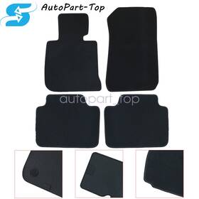 Z2.f30jd01.h Soillar Velour Front And Rear Floor Mats Carpet Black Fits 2012-2019 Bmw 3 Series F30