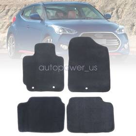 Z2.fsjd01.h Soillar Fits 2012 2013 2014 2015 2016 2017 Hyundai Veloster Floor Mats Carpet Velour New