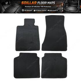 Z2.g11jd01.h Soillar Fits 2017-2022 Alpina B7 Front Rear Row Velour Floor Mats Carpet All-weather Set