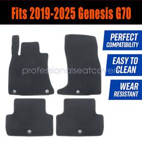 Z2.g70jd01.h Soillar Front And Rear Floor Mats Carpet Waterproof Black Velour For 2019-2025 Genesis G70 Z2.g70jd01.h Soillar Front And Rear Floor Mats Carpet Waterproof Black Velour For 2019-2025 Genesis G70