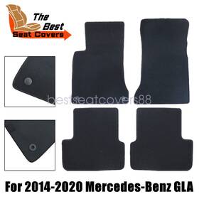 Z2.glajd01.h Soillar Replacement Black Velour Floor Mats Carpet 4pcs For 2014-2020 Mercedes-benz Gla