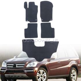 Z2.gljd01.h Soillar For 07-12 Mercedes Gl Class Front Rear Floor Mats Carpet Waterproof Black Velour