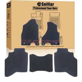 Z2.gyjd02.h Soillar For 2013-2018 Dodge Ram 1500 2500 3500 Front And Rear Floor Mats Carpet Black New