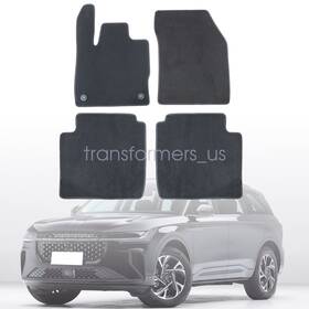 Z2.hhjjd01.h Soillar 2024-2025 Fits Lincoln Nautilus Front And Rear Velour Floor Mats Carpet Anti-slip