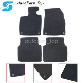 Z2.id4jd01.h Soillar New Velour Front And Rear Floor Mats Carpet Black 4pcs For 2021-25 Volkswagen Id.4