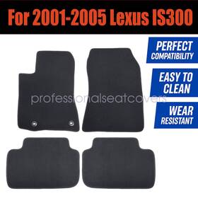 Z2.isjd03.h Soillar Replacement Front And Rear Floor Mats Carpet Velour For 2001-2005 Lexus Is300 New