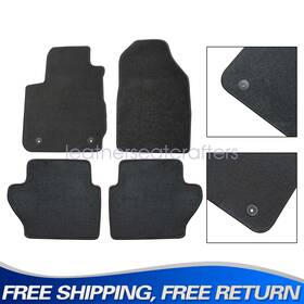 Z2.jnhjd01.h Soillar For 2011 - 2019 Ford Fiesta Se S St Front And Rear Floor Mats Carpet Velour Black