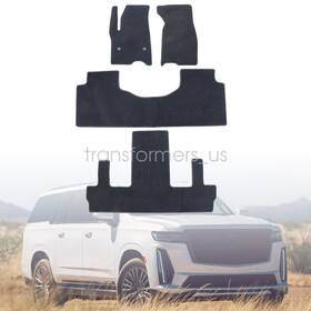 Z2.kldjd03.h Soillar 2021-2025 For Chevy Tahoe Cadillac Escalade Front-rear Velour Floor Mats Carpet