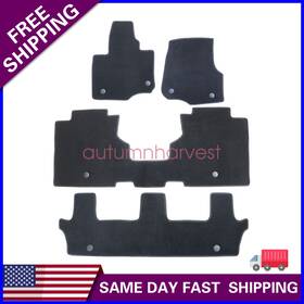 Z2.lhyjd02.h-c Soillar New For 2018-2020 Ford Expedition Front And Rear Velour Floor Mats Carpet 4pcs